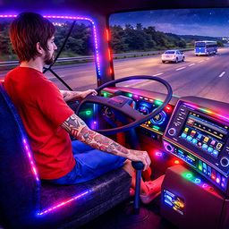 Bus Driving Euro Coach Bus