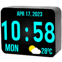 Huge Digital Clock Widget