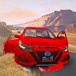 Beam drive car crash test
