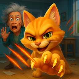 Cat Mayhem: Gran’s Angry
