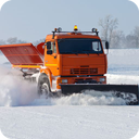 Snow Removal Truck Clean Road