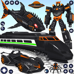 Shark Robot Car Transform Game