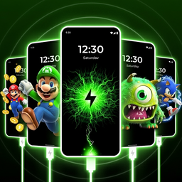 3D Battery Charging Animation