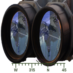 Military Binoculars Simulated
