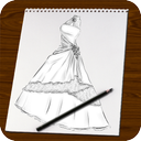 Drawing sketch dress beautiful