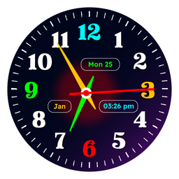 Smart Watch Neon Digital Clock