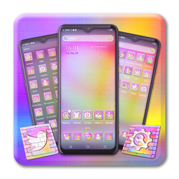 Colorful Bricks Launcher Theme