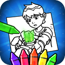 Ben Alien 10 coloring book
