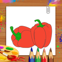 Vegetables Coloring Book & Dra