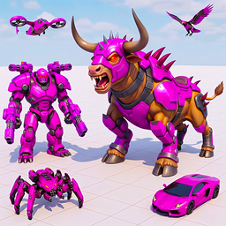 Bull Robot Car Game:Robot Game