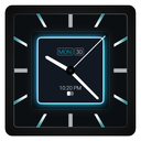 Blue Carbon Analog Watch Face