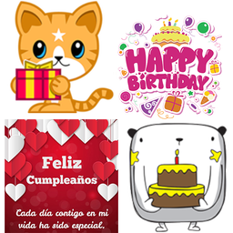 stickers happy birthday