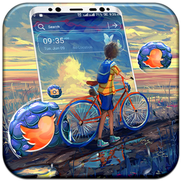 Boy Landscape Launcher Theme