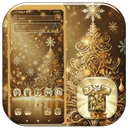 Golden Christmas Tree Theme