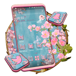 Pink Spring Flowers Theme