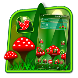 Red Mushroom Green Theme