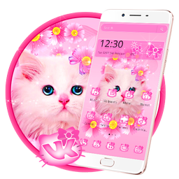 Cute Pink Kitty Cat Theme