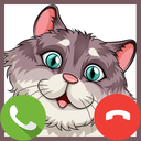 Fake Call Cute Cat Game