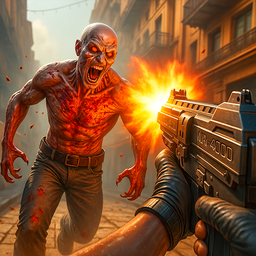 Zombie shooting survival games