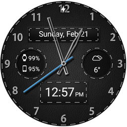 Black Leather HD Watch Face