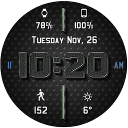 Chrome Leather HD Watch Face