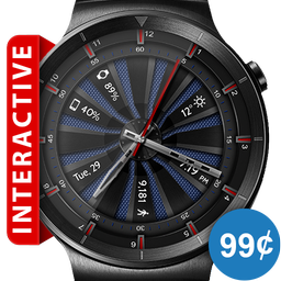 Mesh Turbine HD Watch Face & Clock Widget