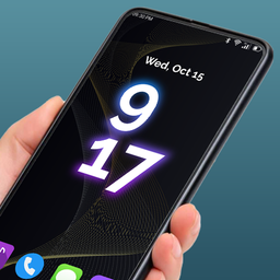 Analog-Digital Clock Wallpaper