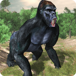 Angry gorilla vs Dinosaur: Wild Jungle Battle