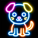 Neon Doodle Art Paint for Kids