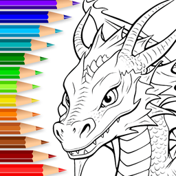 Dragon Coloring & Drawing Game