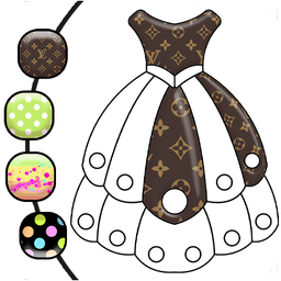 Pattern Coloring Game For Dresses