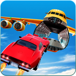 Jet Cars Stunts GT Racing Flying Car Racing Games