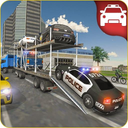 US Cop Car Transport - Offroad Police Truck Driver