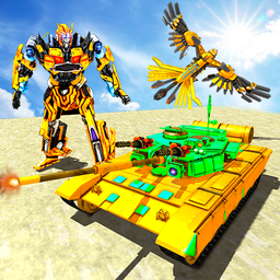 Tank Robot Game – Flying Police Eagle Robot Car 3D