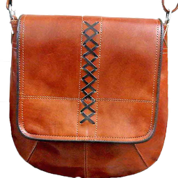 Template leather bags and sewing