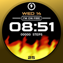 Animated Fire Watch Face