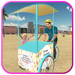 Beach Ice Cream Man Game