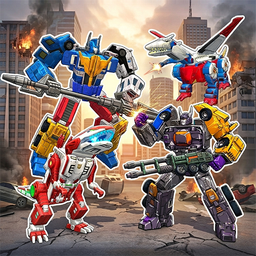 Superhero Robot Monster Battle