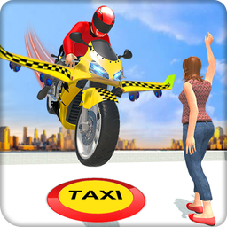 Futuristic Flying Bike Taxi Si