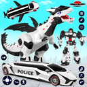 Limo Car Dino Robot Car Game