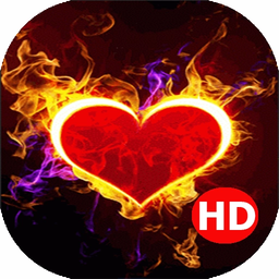 پس زمینه زنده آتیش در قلب