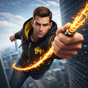 Flying Rope City Gangster Game