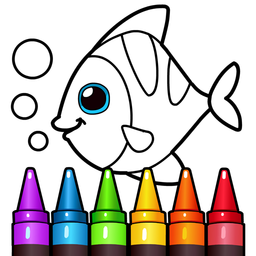 Learning & Coloring Game - آموزش نقاشی کودکان