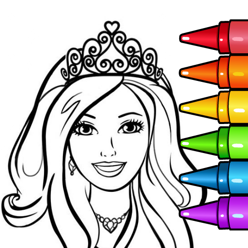 دانلود بازی Princess Glitter Coloring Book and Girl Games اندروید بازار