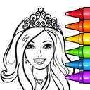 Princess Glitter Coloring Book and Girl Games
