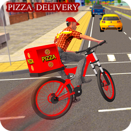 BMX Bicycle Pizza Delivery Boy