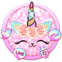 Flower Unicorn Cat Launcher Theme Live Wallpapers