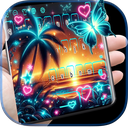Sunset Beach Palm keyboard