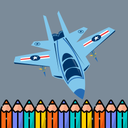 Aircraft Drawing Coloring Book