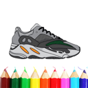 Cool Sneakers Coloring Book